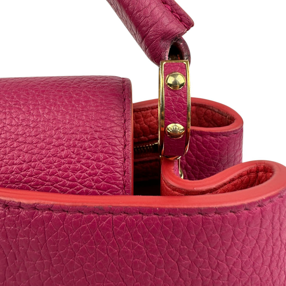LOUIS VUITTON Capucines BB 2 Way Shoulder Bag Handbag Pink LHQ680