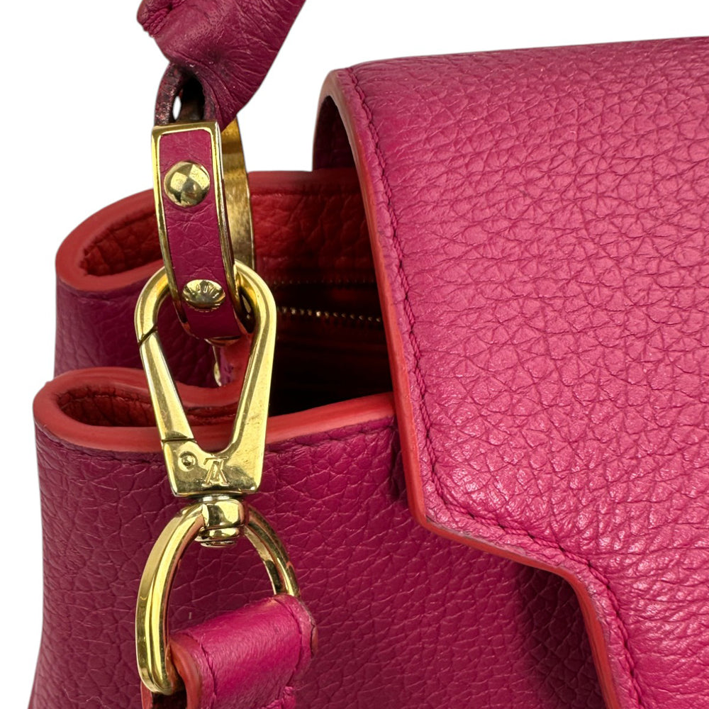 LOUIS VUITTON Capucines BB 2 Way Shoulder Bag Handbag Pink LHQ680