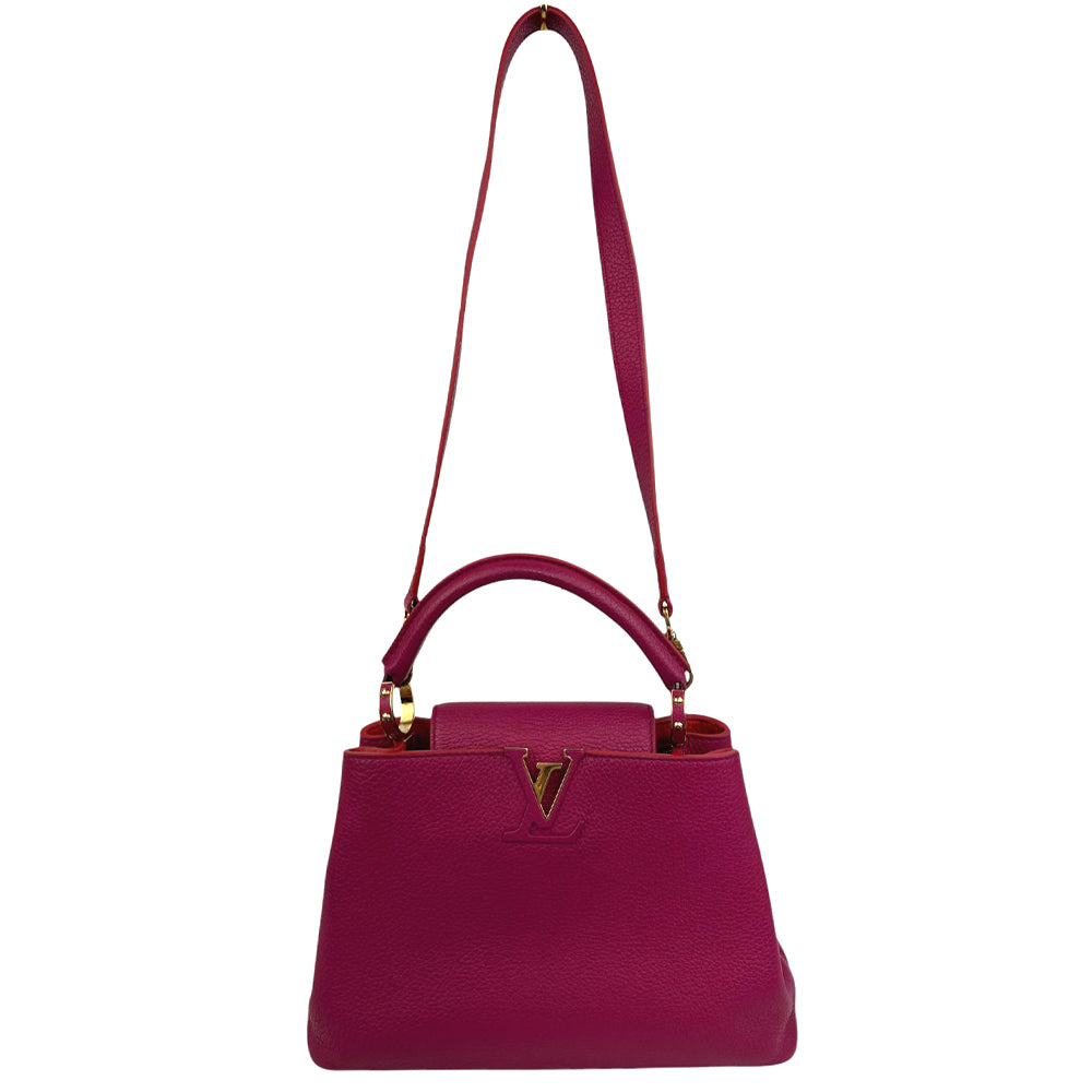 LOUIS VUITTON Capucines BB 2 Way Shoulder Bag Handbag Pink LHQ680