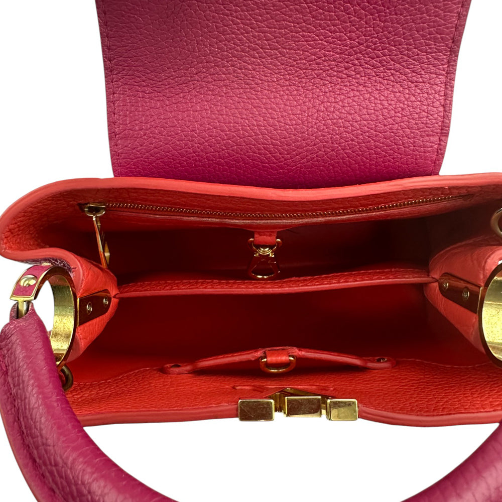 LOUIS VUITTON Capucines BB 2 Way Shoulder Bag Handbag Pink LHQ680