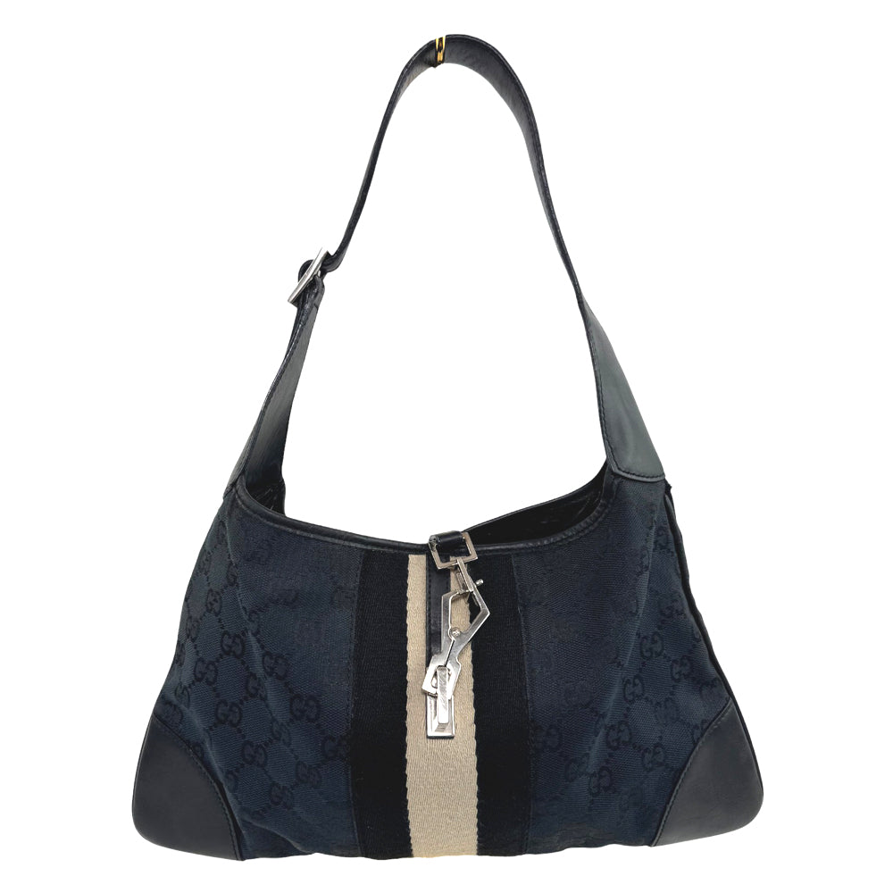 GUCCI GG Black Jackie Shoulder Bag LHQ683