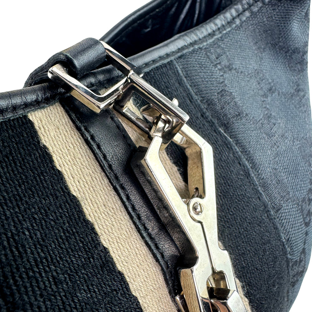 GUCCI GG Black Jackie Shoulder Bag LHQ683