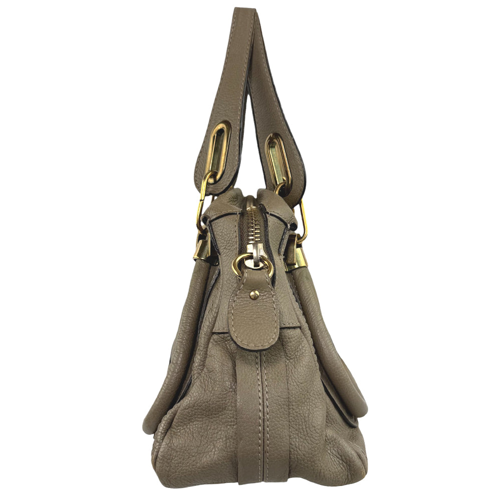CHLOE Paraty Brown Leather Handbag LHQ687