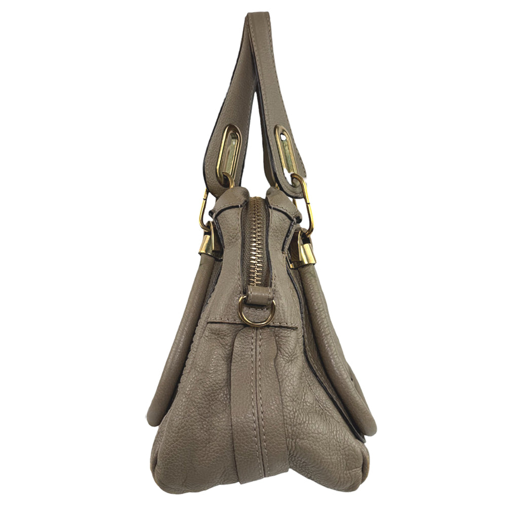 CHLOE Paraty Brown Leather Handbag LHQ687