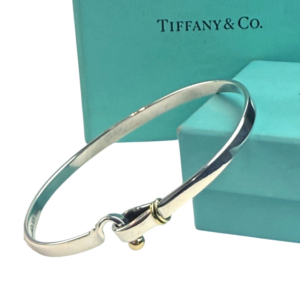 TIFFANY & CO Love Knot Bangle Gold & Silver LHQ706