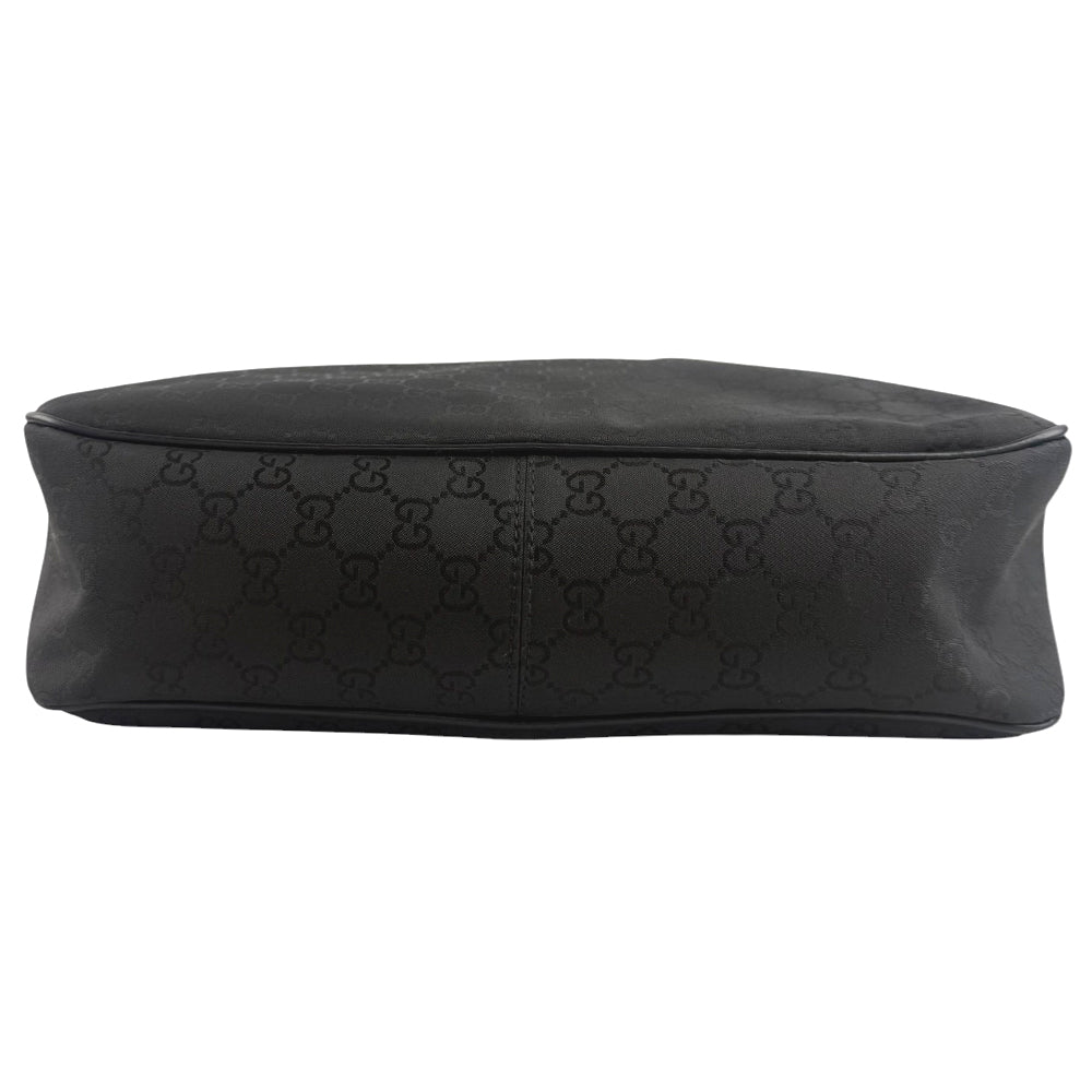 GUCCI GG Black Nylon Shoulder Bag LHQ731