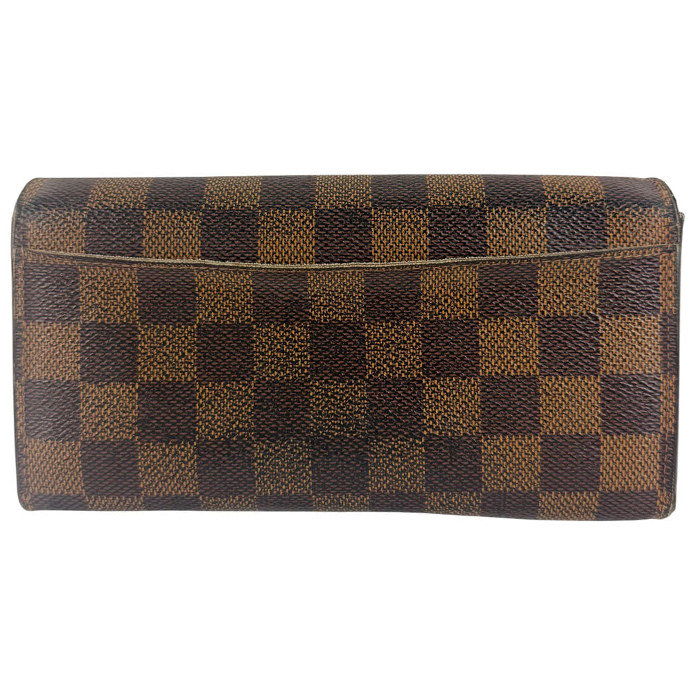 LOUIS VUITTON Damier Ebene Brown Purse Wallet LHQ732