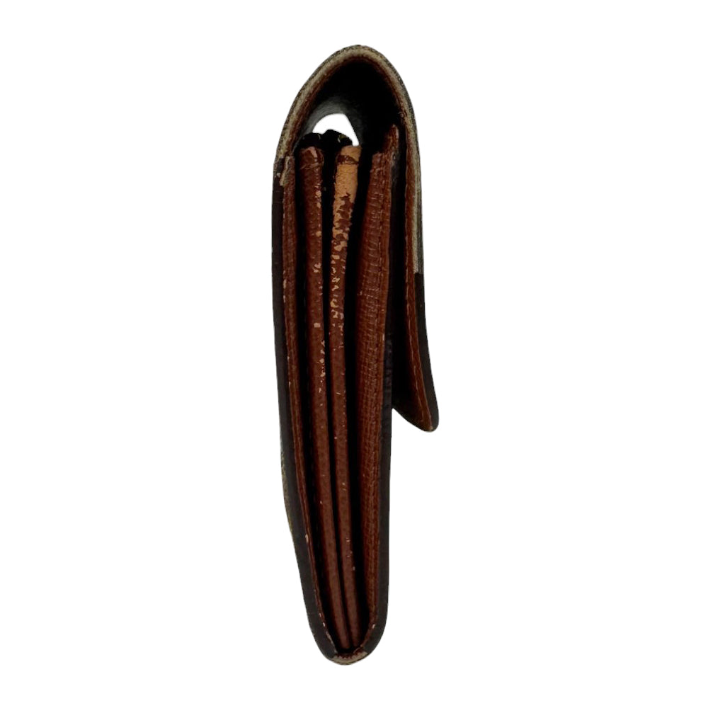 LOUIS VUITTON Monogram Brown Portefeuille Sarah Purse LHQ756