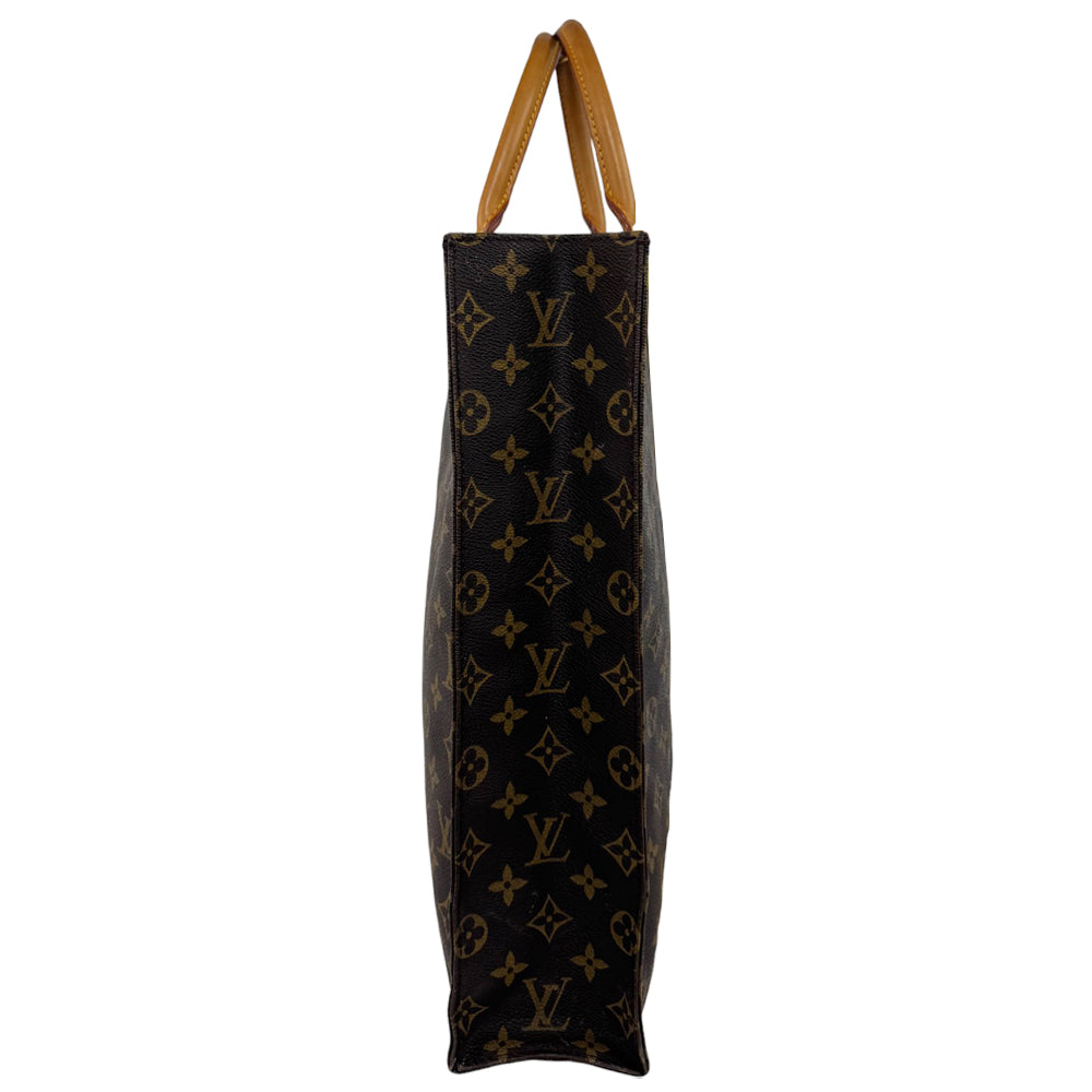 LOUIS VUITTON Sac Plat Brown Monogram Handbag LHQ76