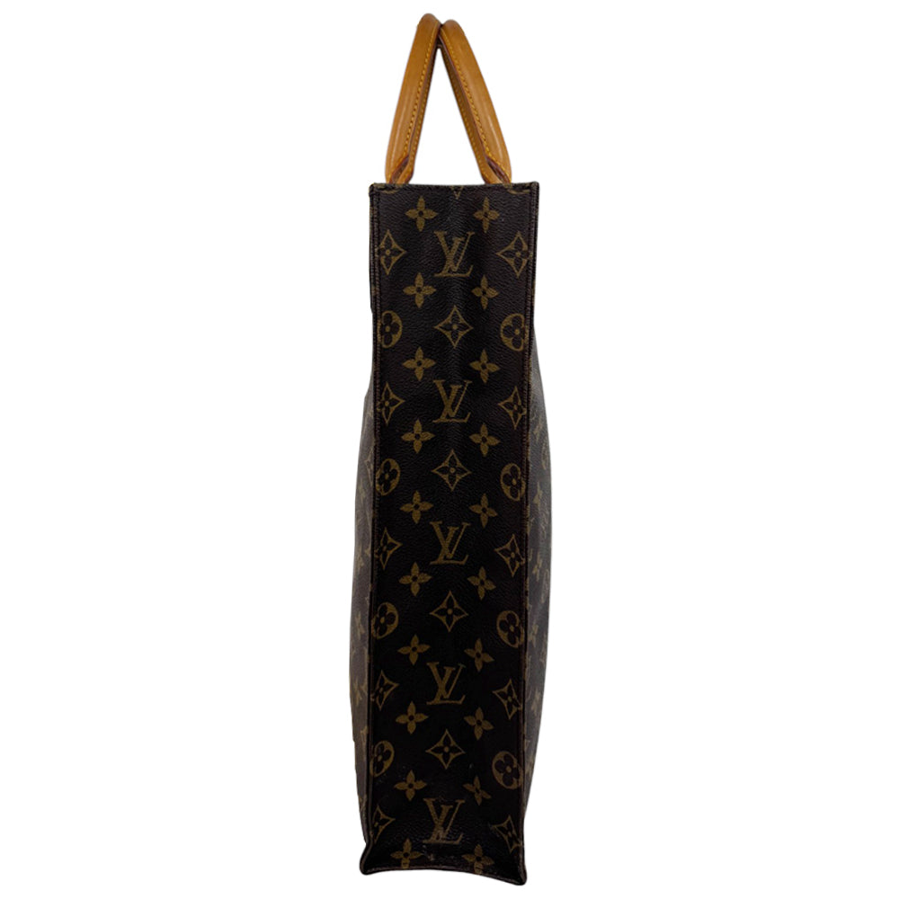 LOUIS VUITTON Sac Plat Brown Monogram Handbag LHQ76