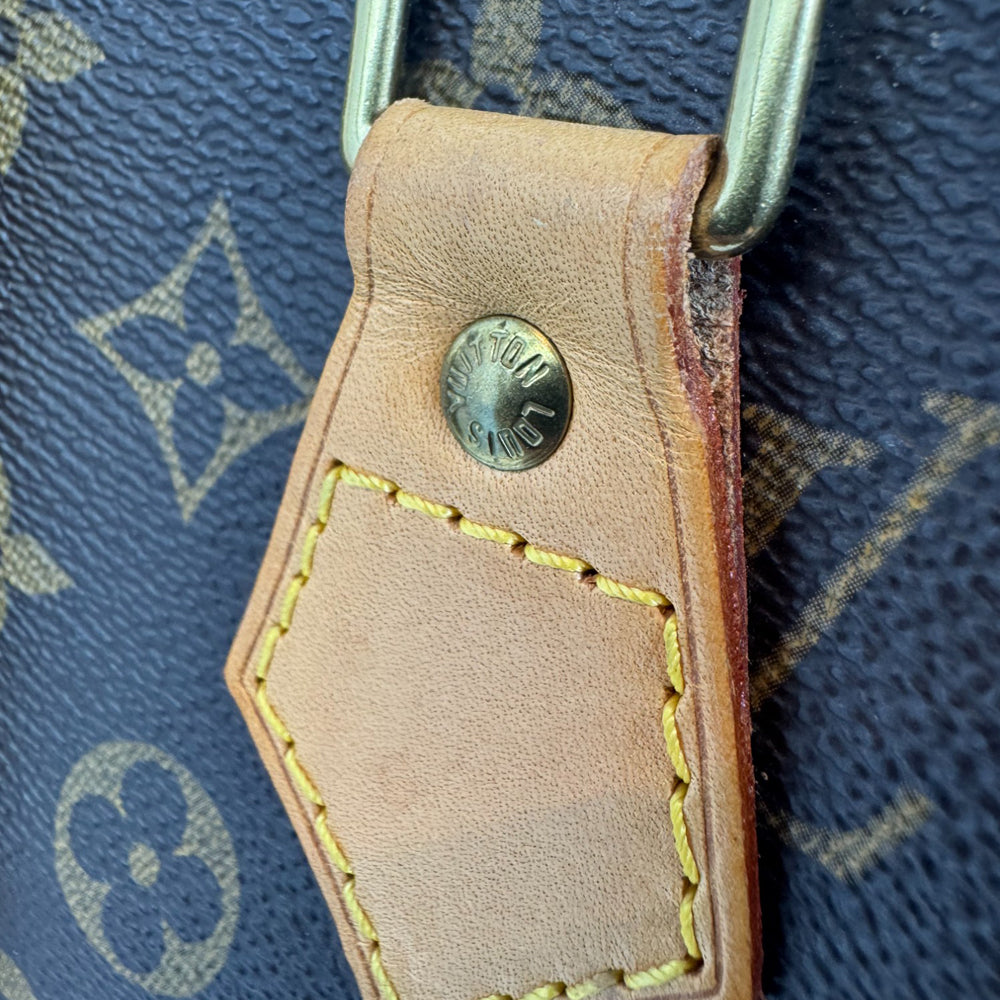 LOUIS VUITTON Sac Plat Brown Monogram Handbag LHQ76