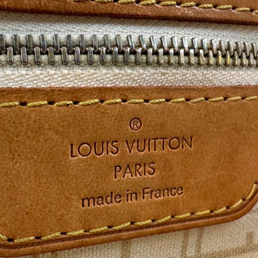 LOUIS VUITTON Neverfull PM Damier Azur Shoulder Bag LHQ760