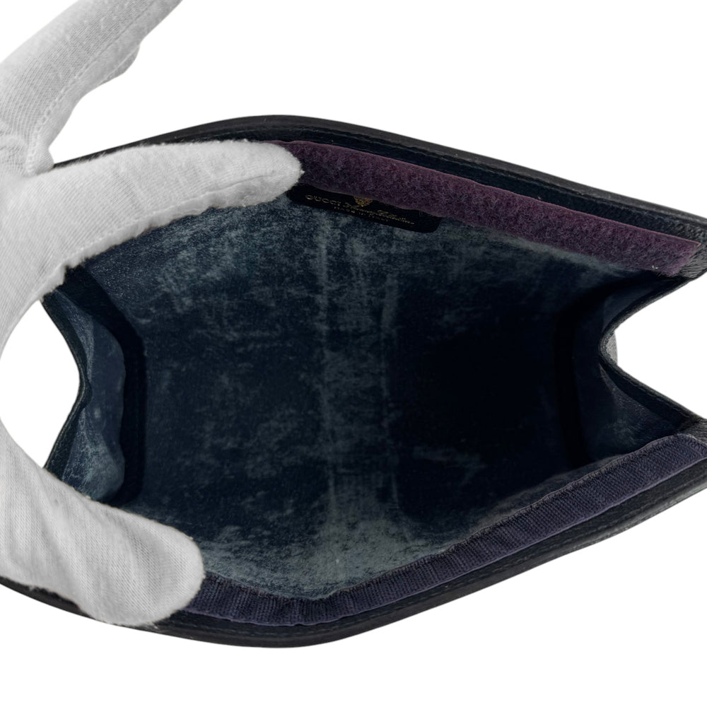 GUCCI GG Supreme Grey Clutch Bag LHQ761