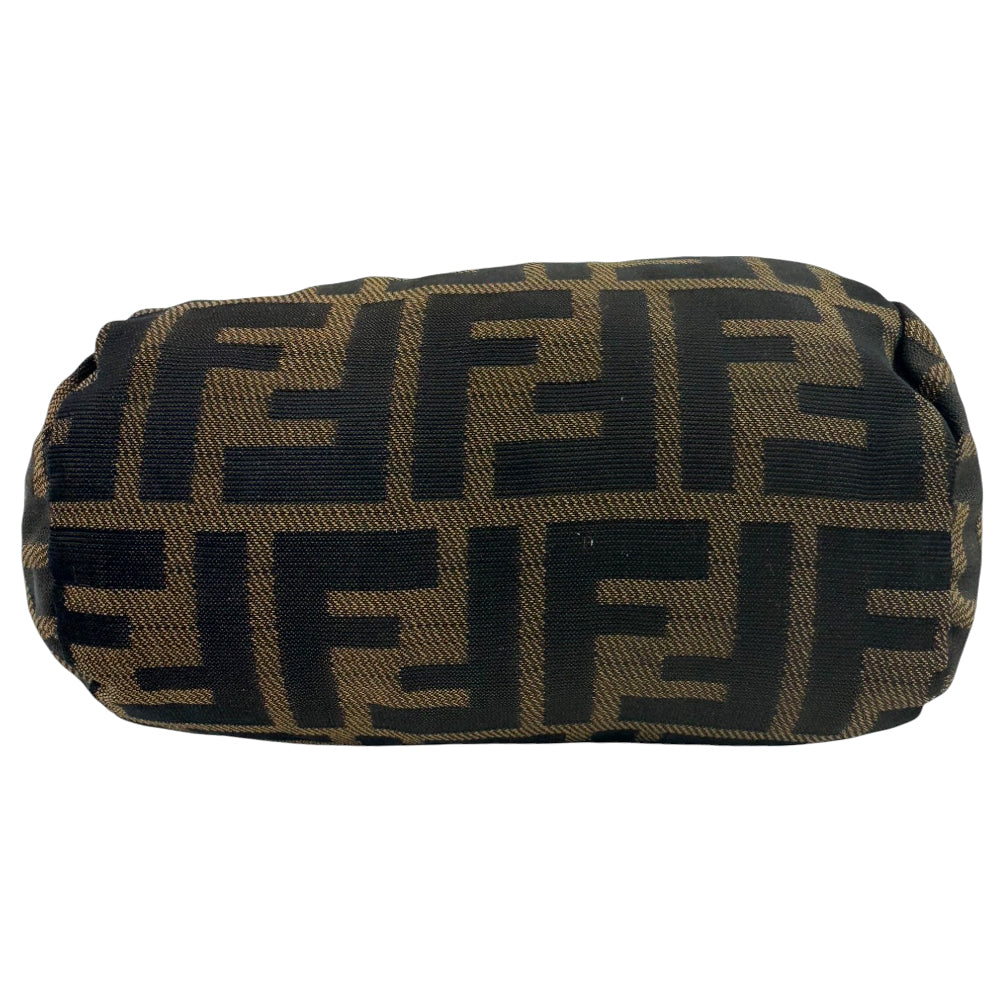 FENDI Zucca Brown Canvas Pouch Clutch Bag LHQ768