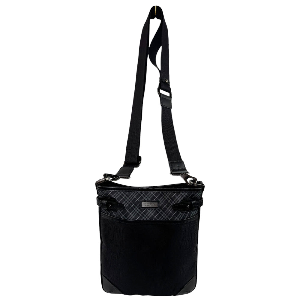 BURBERRY Black Label Black Shoulder Bag LHQ769