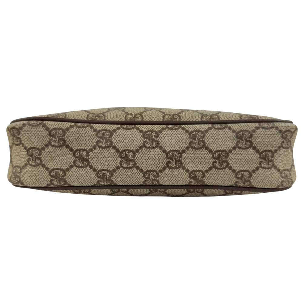 GUCCI GG Supreme Brown Canvas Shoulder Bag LHQ770