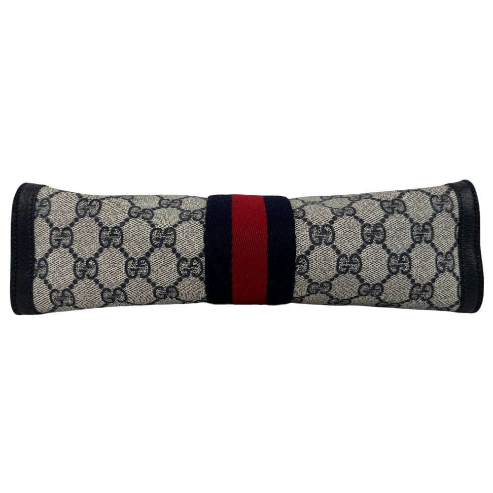 GUCCI GG Supreme Grey Large Clutch Bag LHQ771