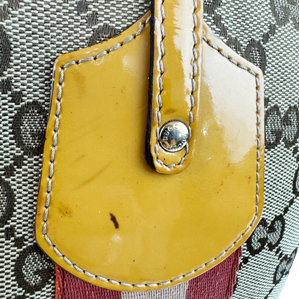 GUCCI GG Brown Canvas Jolie Tote Shoulder Bag LHQ772