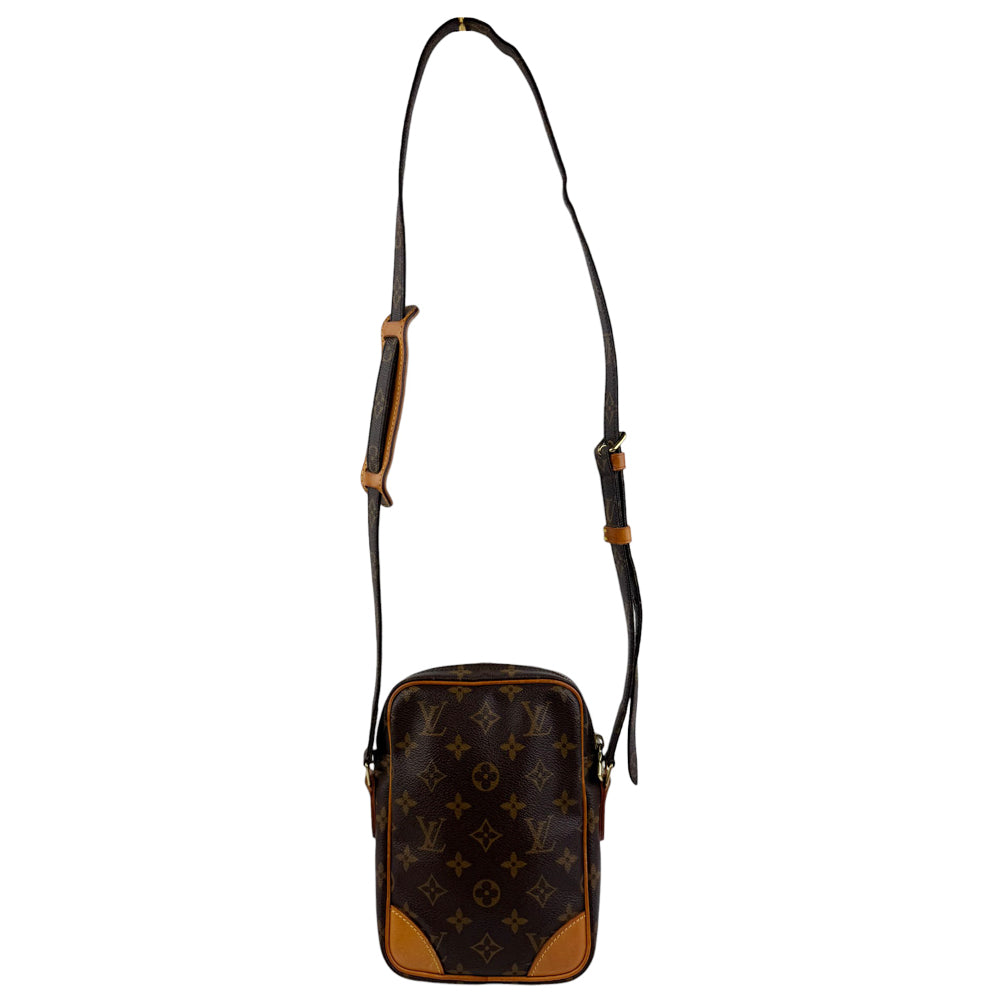 LOUIS VUITTON Danube Brown Monogram Crossbody Bag LHQ778