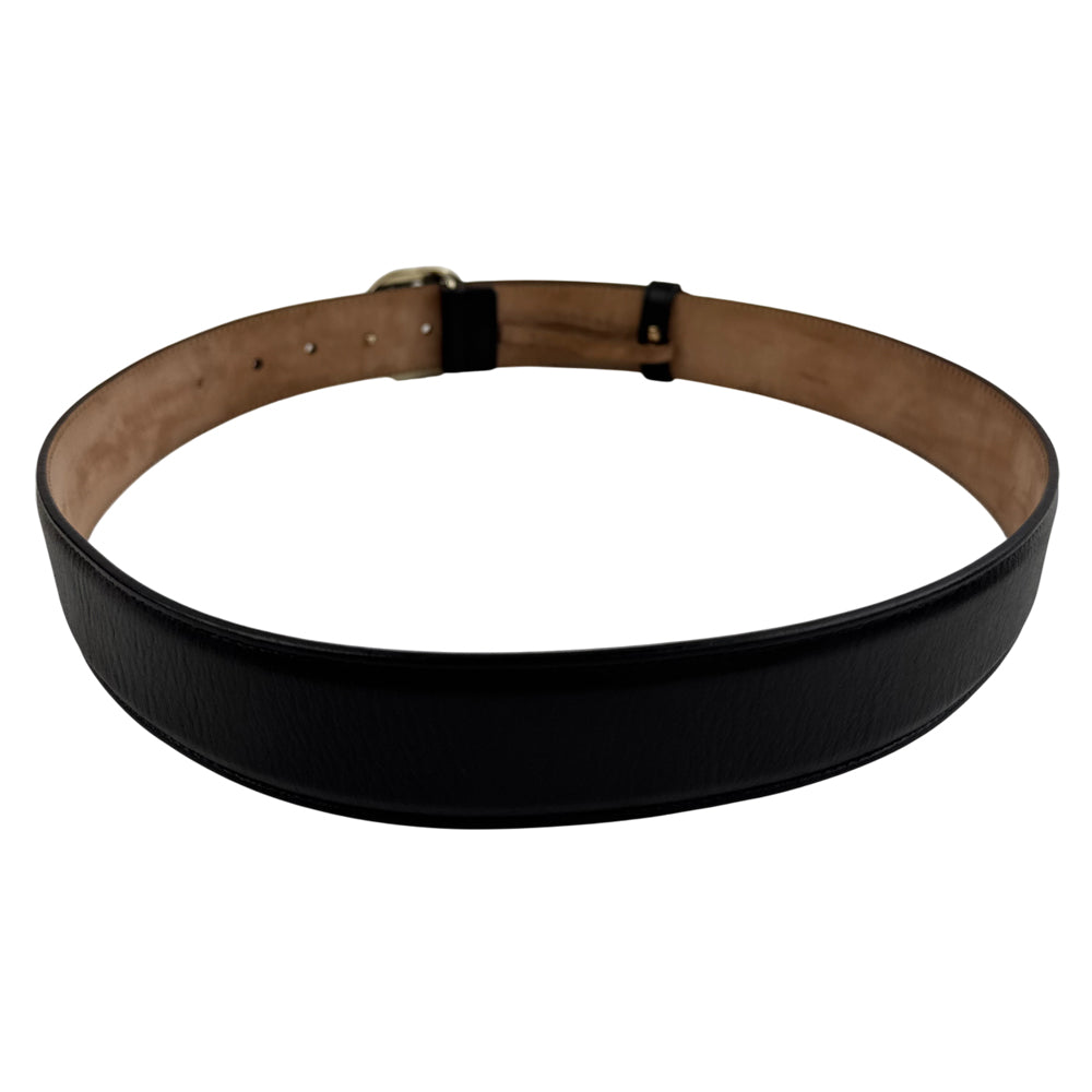 GUCCI Black Leather Belt Size 85cm/34" LHQ782