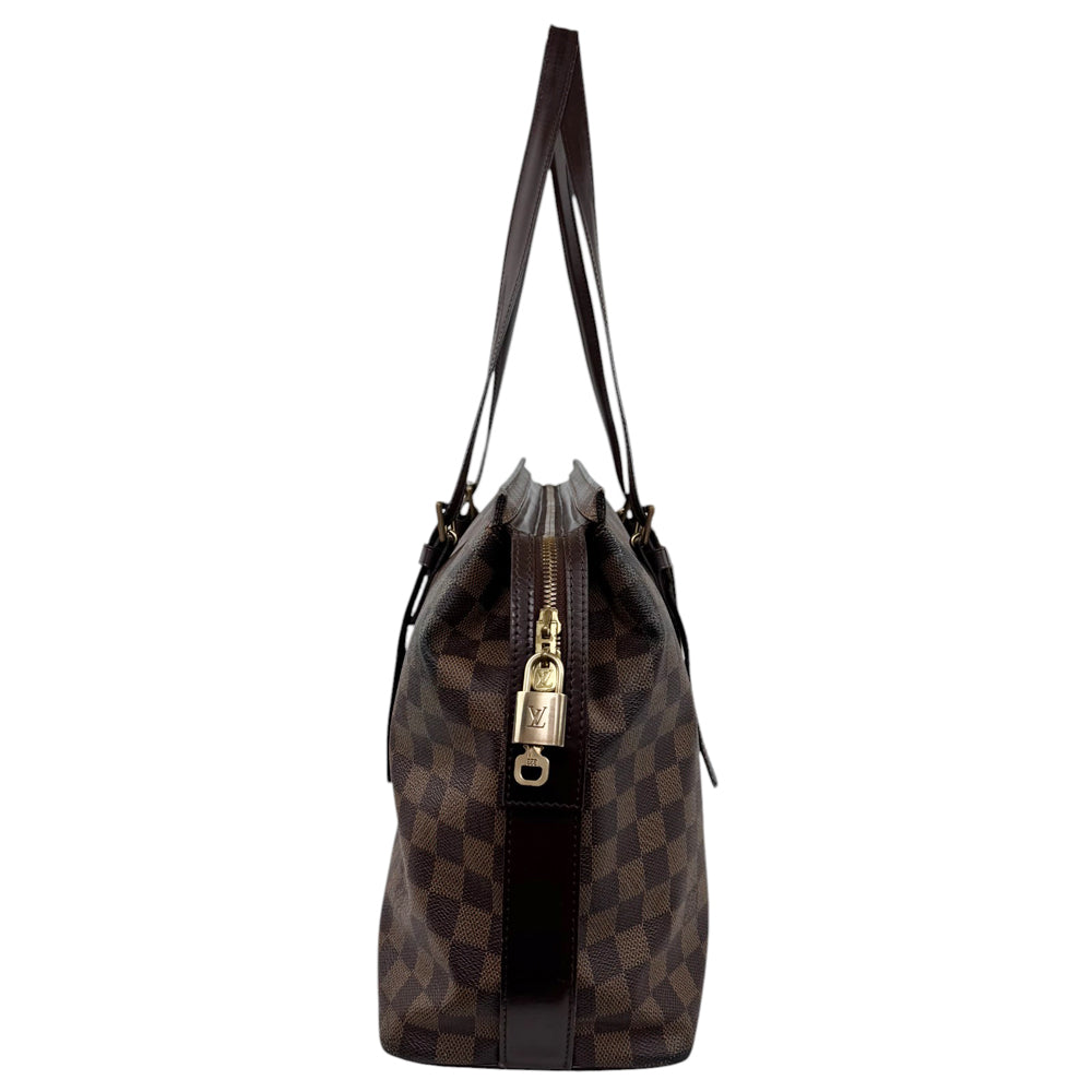 LOUIS VUITTON Damier Ebene Chelsea Tote Shoulder Bag LHQ794