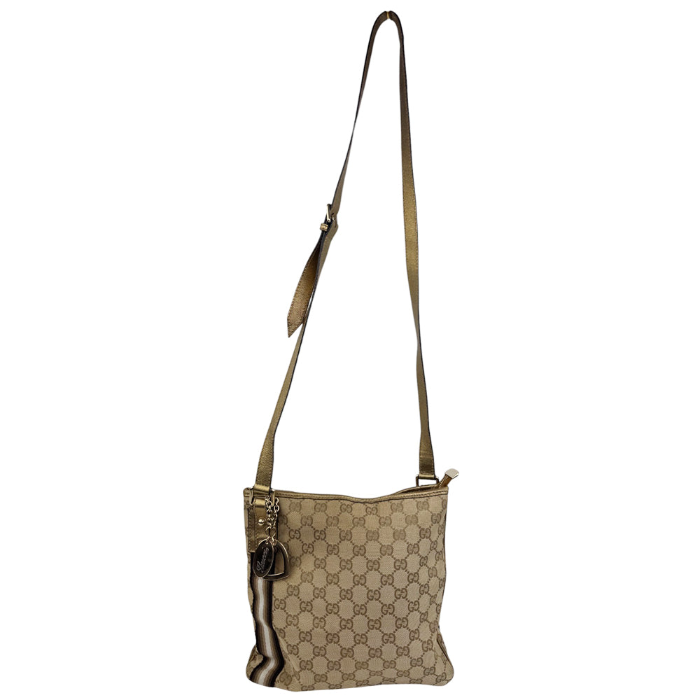 GUCCI GG Supreme Canvas Crossbody Shoulder Bag LHQ798