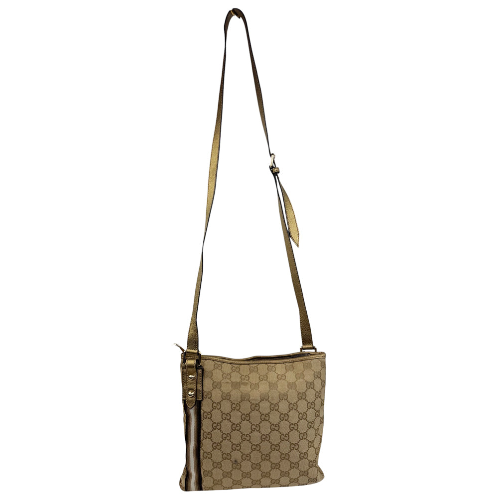 GUCCI GG Supreme Canvas Crossbody Shoulder Bag LHQ798