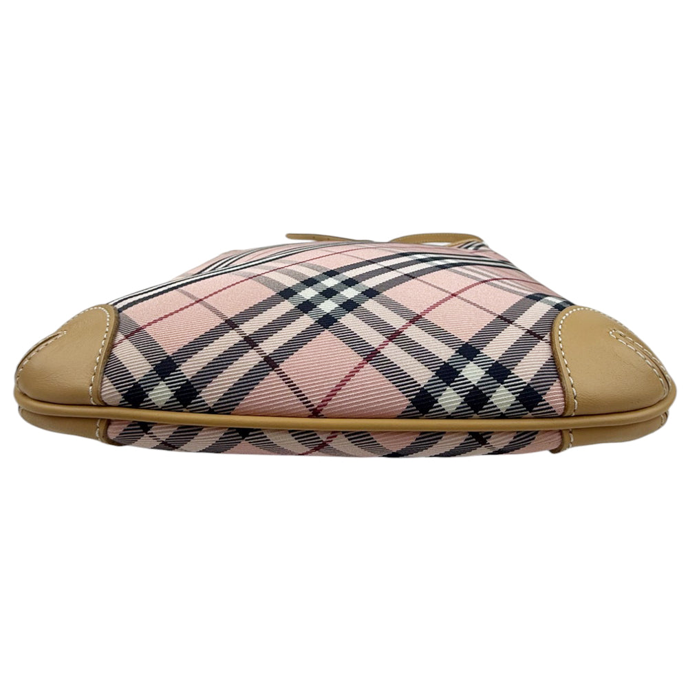 BURBERRY Pink Nova Check Blue Label Shoulder Bag LHQ805