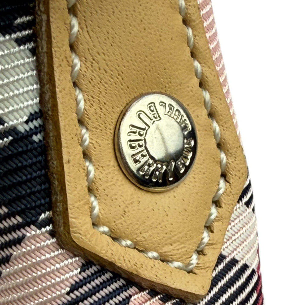 BURBERRY Pink Nova Check Blue Label Shoulder Bag LHQ805