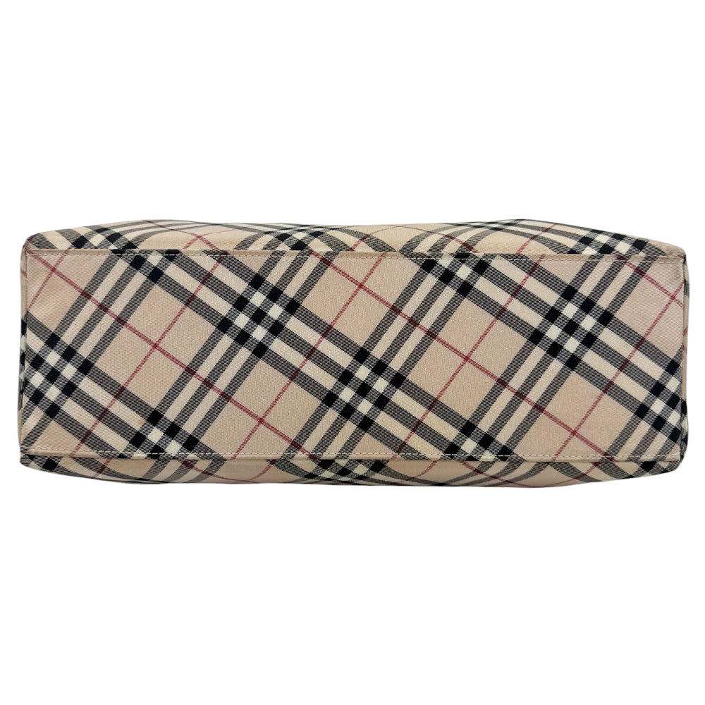 BURBERRY Nova Check Tote Blue Label Shoulder Bag LHQ807