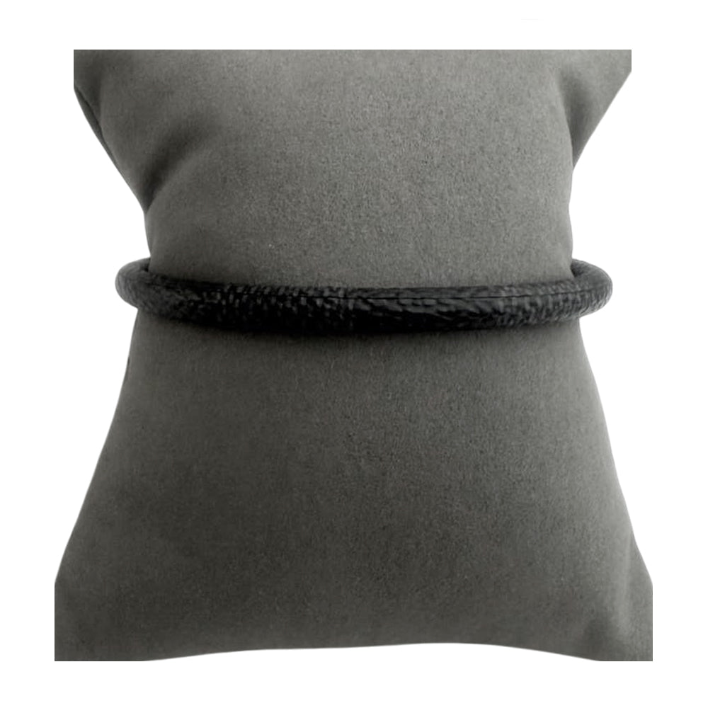 LOUIS VUITTON Damier Graphite Silver LV Keep It Bracelet LHQ809