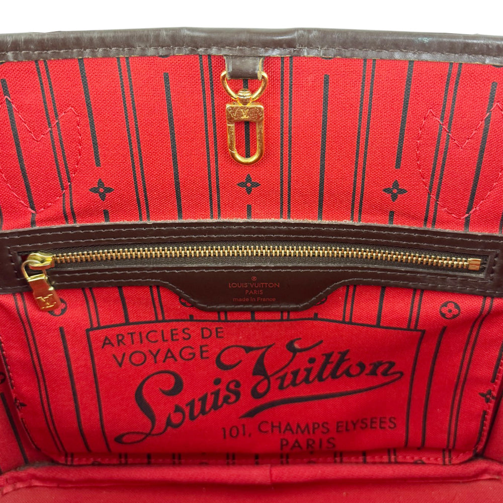 LOUIS VUITTON Neverfull PM Damier Ebene Shoulder Bag LHQ812