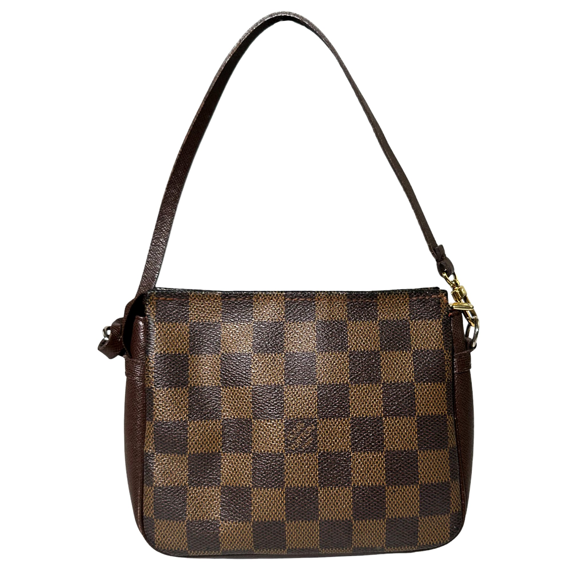 LOUIS VUITTON Trousse Mini Pochette Damier Ebene Bag LHQ82
