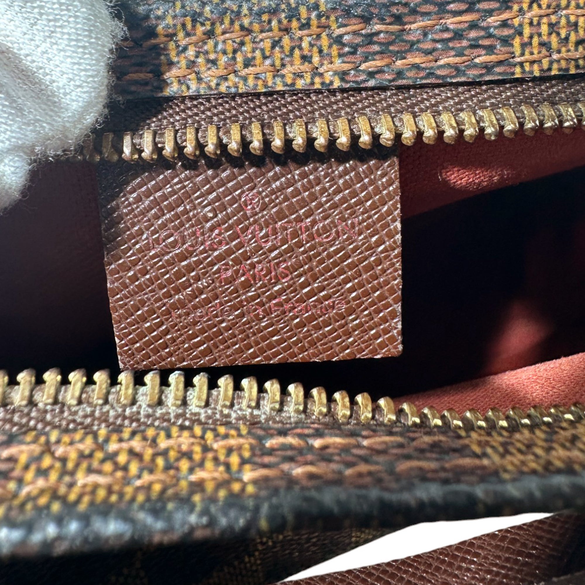 LOUIS VUITTON Trousse Mini Pochette Damier Ebene Bag LHQ82