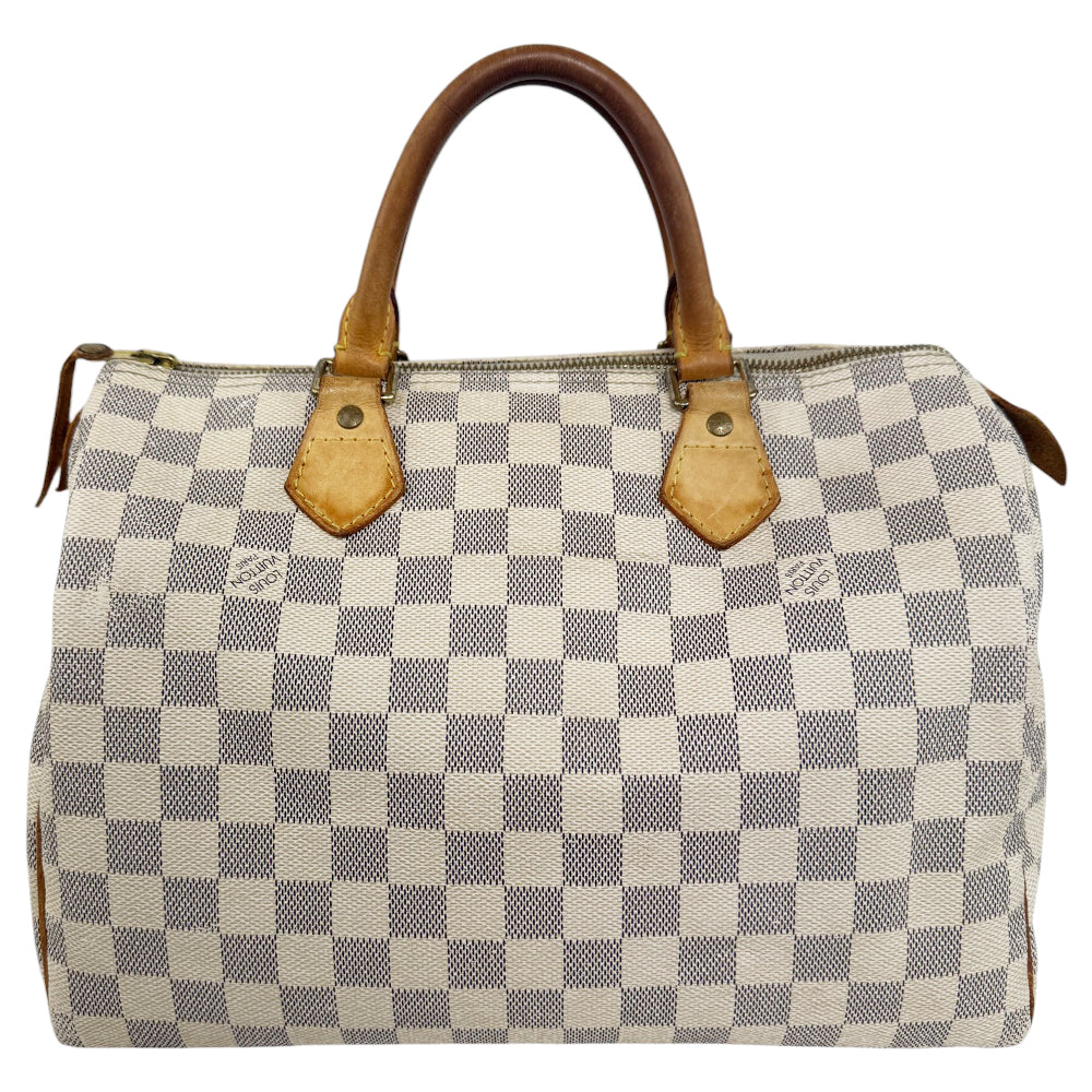 LOUIS VUITTON Speedy 30 Damier Azur Handbag LHQ825