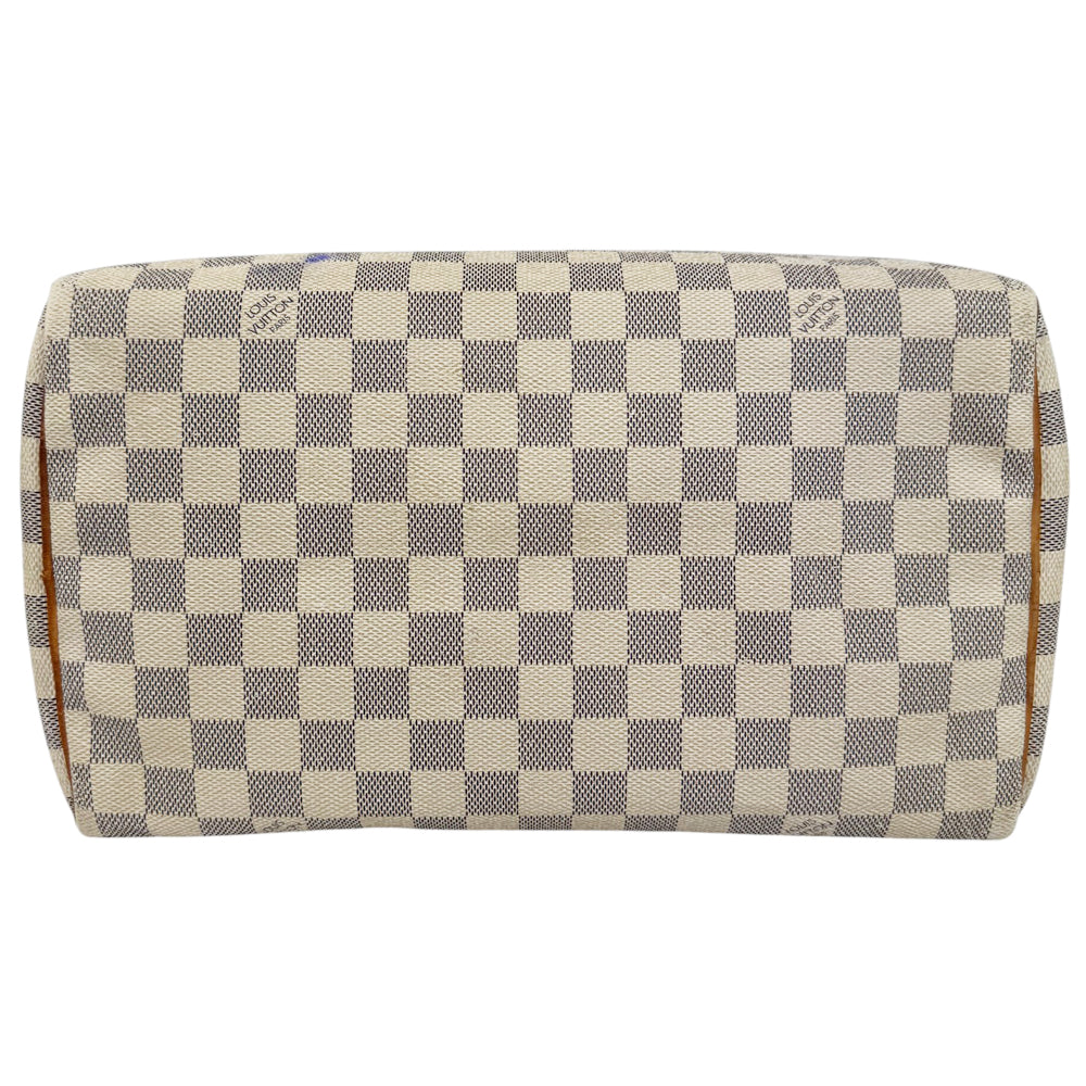 LOUIS VUITTON Speedy 30 Damier Azur Handbag LHQ825