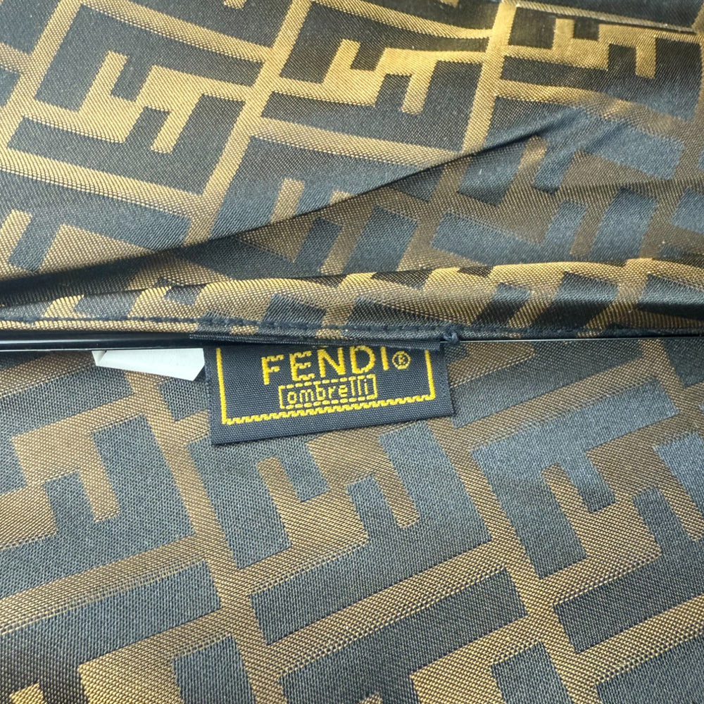 FENDI Brown Zucca Folding Umbrella LHQ834