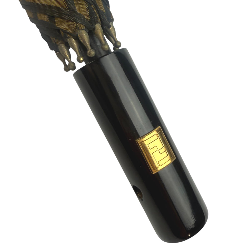 FENDI Brown Zucca Folding Umbrella LHQ834