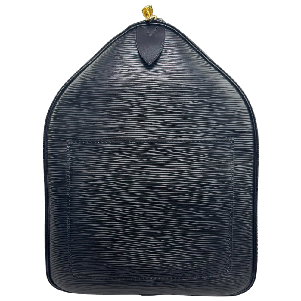 LOUIS VUITTON Keepall 50 Black Epi Noir Bag LHQ835