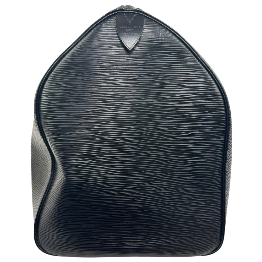 LOUIS VUITTON Keepall 50 Black Epi Noir Bag LHQ835
