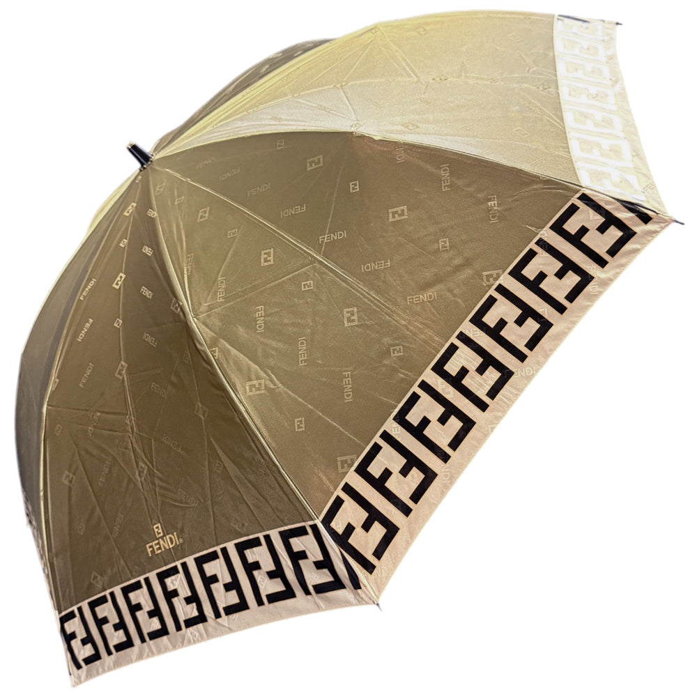 FENDI Brown Folding Umbrella LHQ838