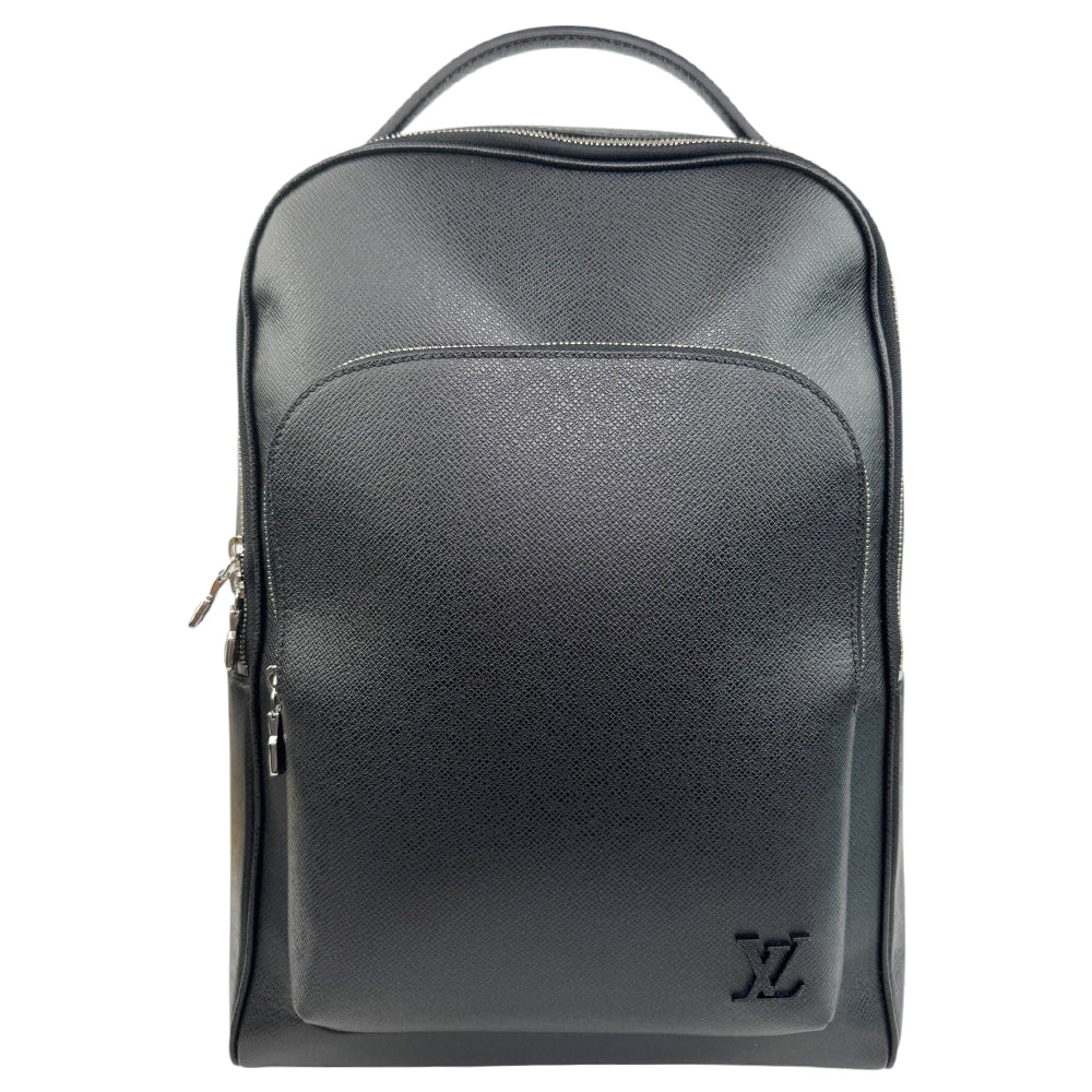 LOUIS VUITTON Taiga Black Leather Avenue Backpack LHQ841