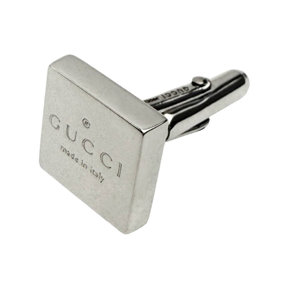 GUCCI Square Silver Cufflinks LHQ846