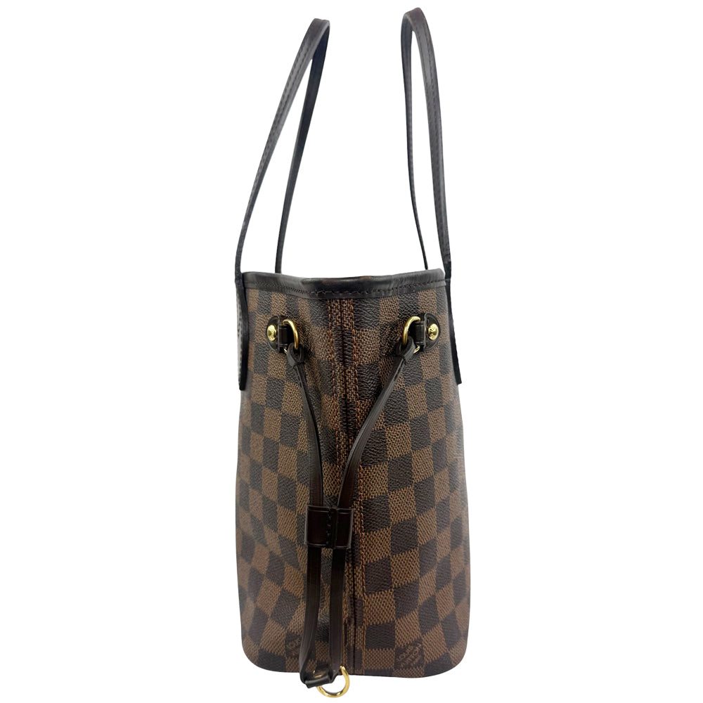 LOUIS VUITTON Neverfull PM Damier Ebene Shoulder Bag LHQ852