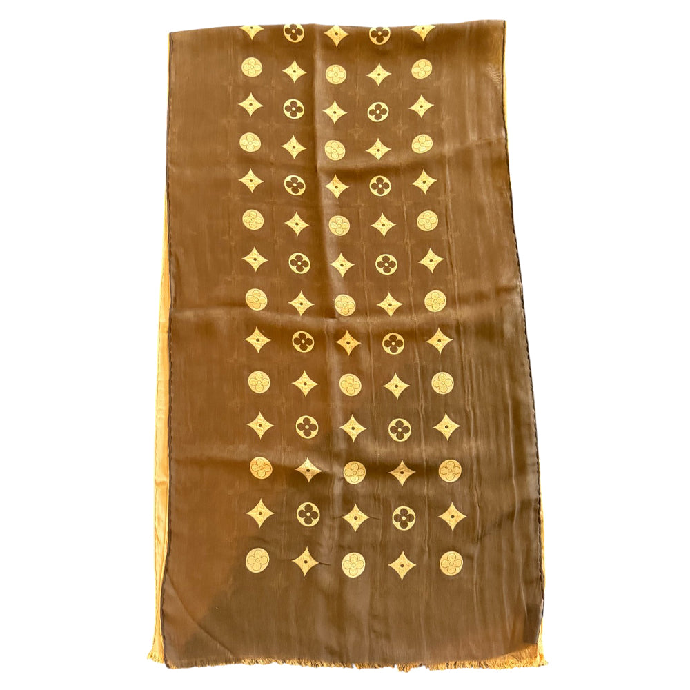 LOUIS VUITTON Silk Scarf LHQ856