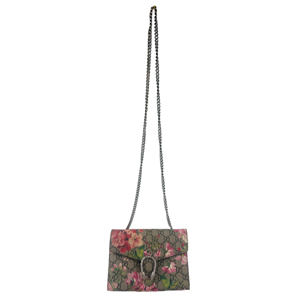 GUCCI Dionysus Blooms GG Supreme Shoulder Bag LHQ861