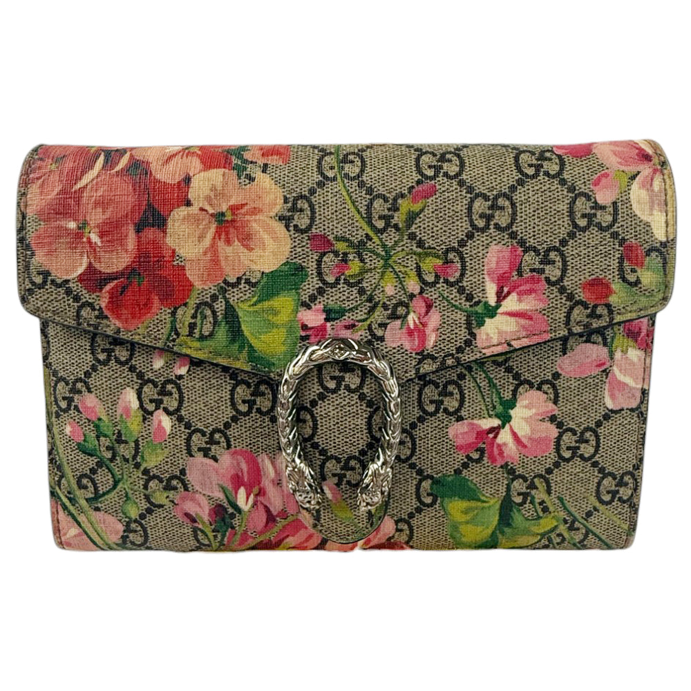 GUCCI Dionysus Blooms GG Supreme Shoulder Bag LHQ861