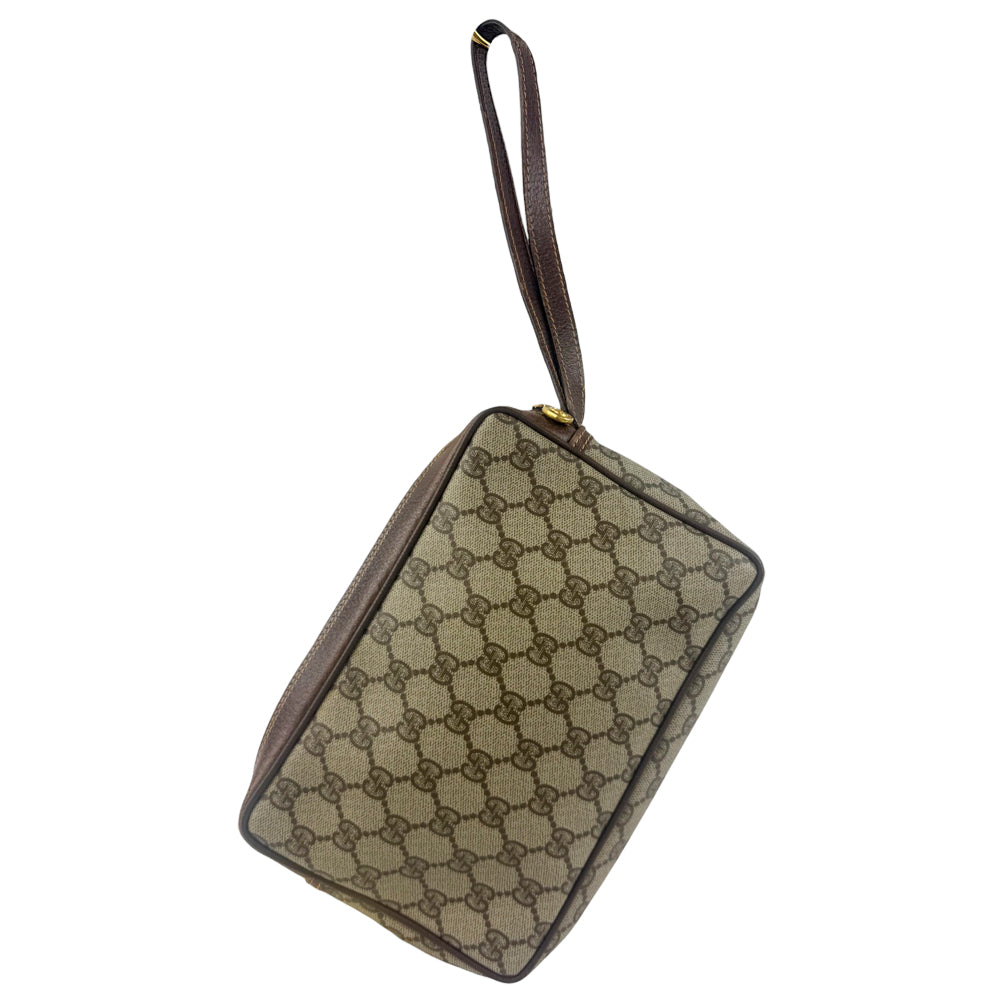 GUCCI GG Supreme Canvas Clutch Wristlet Bag LHQ900