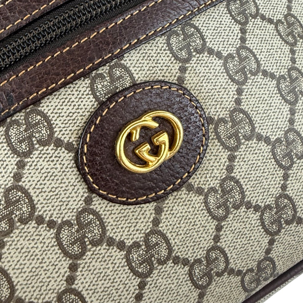 GUCCI GG Supreme Canvas Clutch Wristlet Bag LHQ900