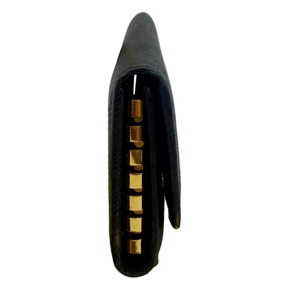 PRADA Saffiano Black 6 Key Holder LHQ902
